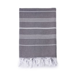 Mijolnir Toalla de Playa Fouta Antracita y Blanco